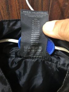 B&amp;C Black Trooper Jacket Men Size Large