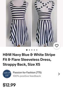 Striped Skater Dress
