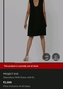 PROJECT EVE Sleeveless Shift Dress with B...