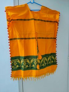 Orange &amp; Green Kaftan Kurti &amp; Dress