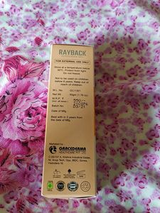RayBack sunscreen gel with 50+ spf