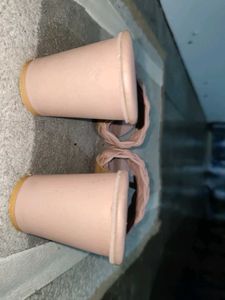 Pink Woven Thong Sandals