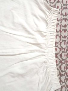 White Cotton Lounge Pants