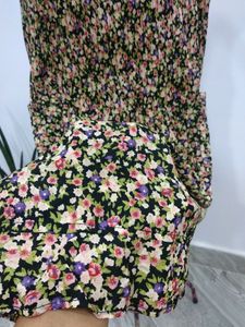 Floral Pocket Shift Dress