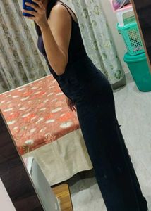 High Waist Wide Leg Twill Pant Black