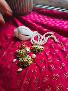 Voylla Kundan And Beads Beautiful Jwellery Set