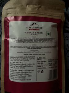 Alps Goodness Hibiscus And Methi Powder