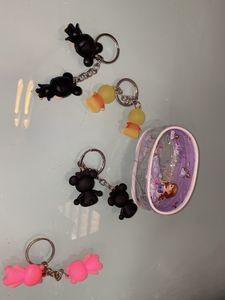 Cute 4 Key Chain Completely New With Pouch