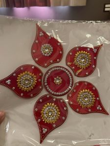 Set of 4 Decorative Rangoli Stickers