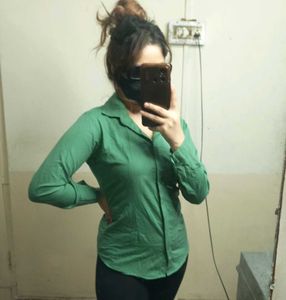 Green Button-Down Shirt