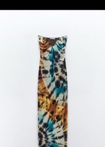 ZARA Fitted Strapless Tie-Dye Tulle Dress – New wi