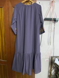 Mauve Goergette A Line Dress