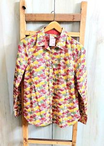 Printed Multicolour Cotton Shirt Size-34-36