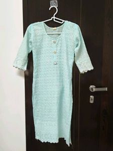 Elegant Blue Cotton Kurta