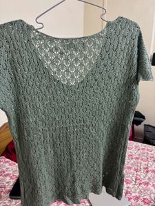 Green Knit Top