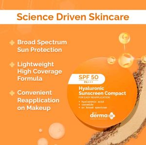 The Derma Co Hyaluronic Sunscreen Compact 🧡💫