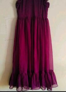Khodal Creations Flared Gown