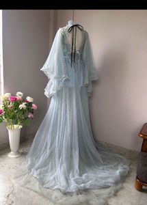 Elegant Blue Ethnic Gown