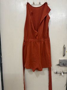 Orange Casual Dress