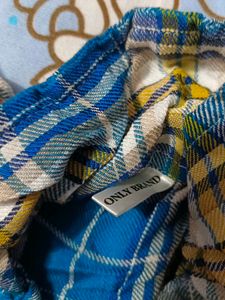 Blue Plaid Flannel Shirt