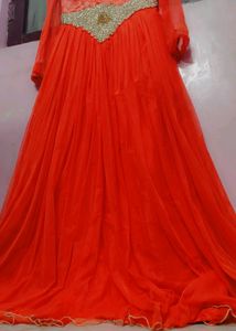 Heavy Gown With Sequence Work