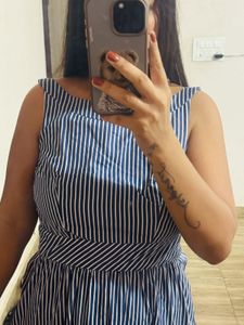 Striped Sleeveless Dress
