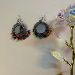 Muticolor mirror earrings