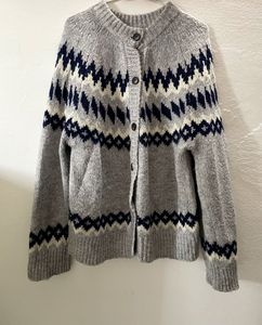 Patterned Knit Cardigan