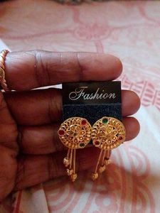 Gold Tone Dangle Earrings