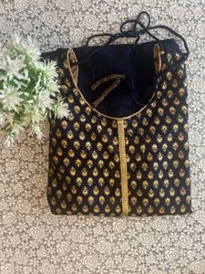 Elegant navy & Gold Kurta