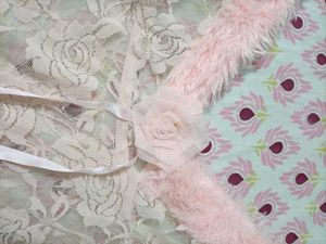 Lace &amp; Fur Trim Cami Slip Babydoll Dress