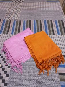 Pink &amp; yellow stole