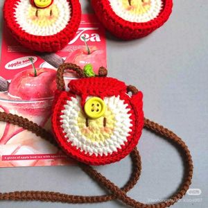 Crochet Apple Sling Bag