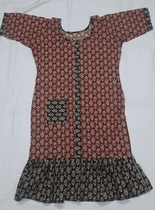 Very BEAUTIFUL Ajram Print Frock Style Kurti