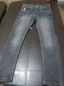 Stylish Gray Denim Jeans