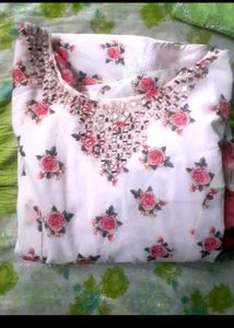 Flower Print Ethinic Gown