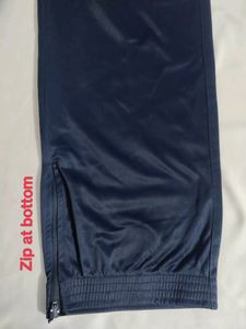 Blue Track Pant With White T Shirt