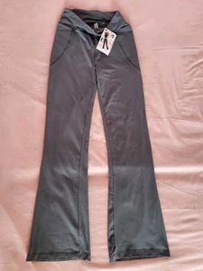 Blissclub NEW Grey Flared Gym Legging/ Size-S