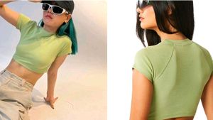 Sage Green Crop Top