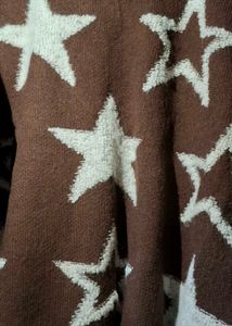 Star Pattern Knit Sweater
