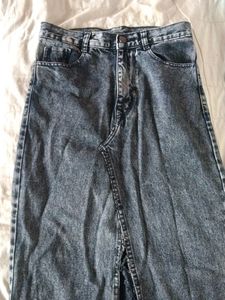 Denim Maxi Skirt