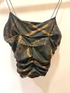 Beautiful Ruched Mesh Top