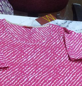 Pink Print Kurti
