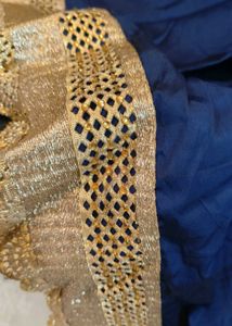 PRICE DROP:SHAADI SPECIAL BLUE &amp; GOLD ETHNIC GOW