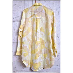 Gap Printed Linen Oversized Shirt