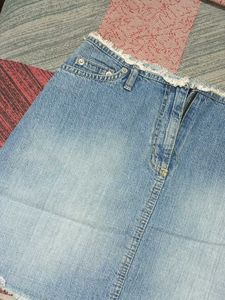 Denim Mini Skirt