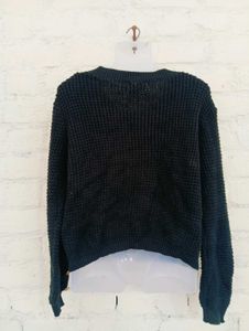 Y2k Golden Button Black Cardigan