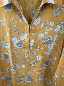 Floral Yellow Kurta