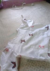 White Butterfly Frock