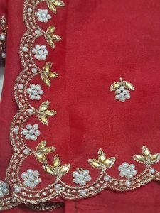 Elegant Maroon Saree